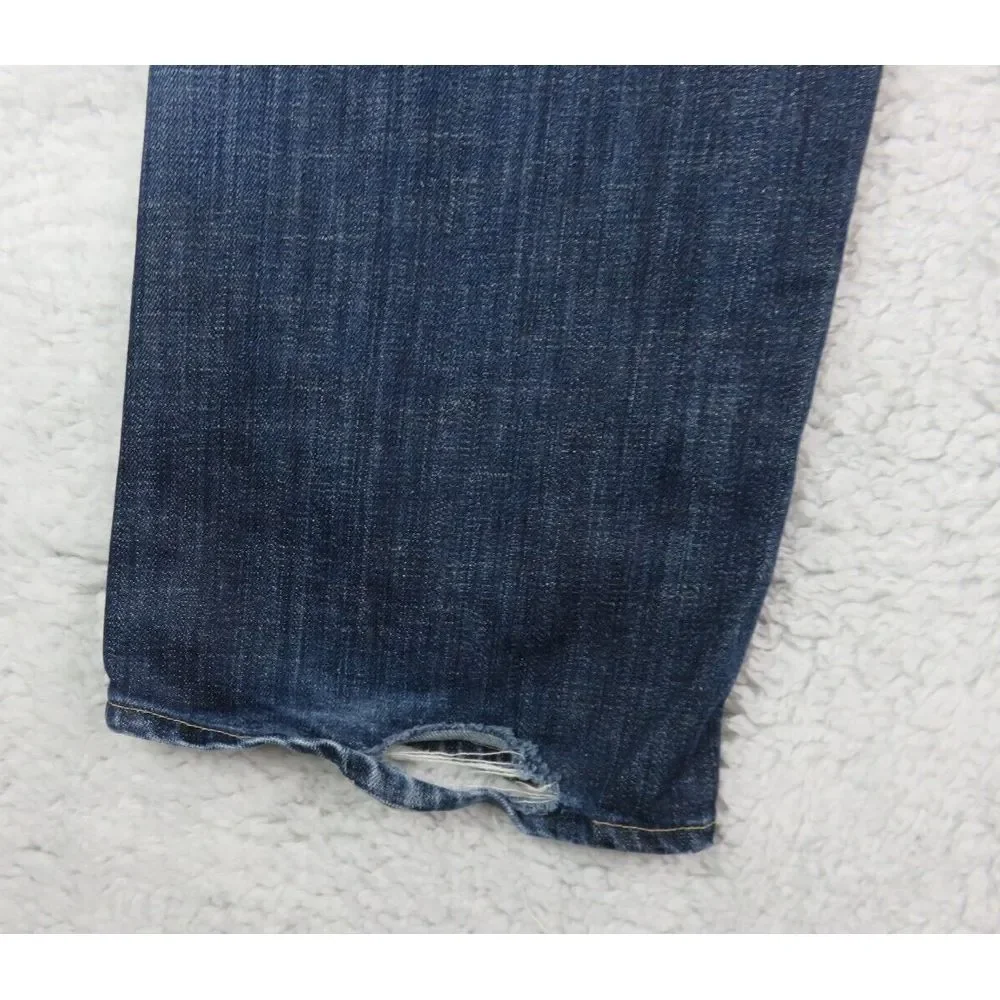 Mens Citizen‎ Of Humanity Blue Jeans Evans Size 33 Made In USA Y2K Straight VTG